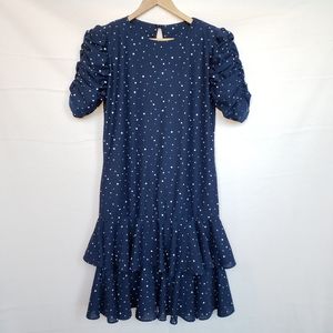 Vintage 80s Ruffled Cocktail Dress
